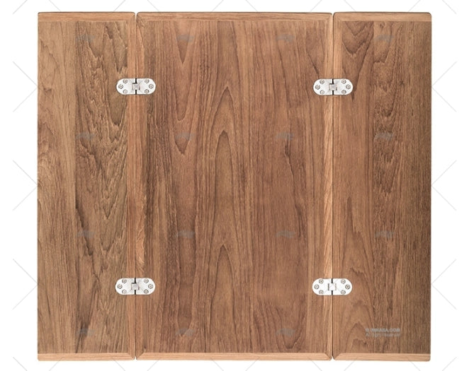 TEAK FOLDING TABLE TOP 640x700/350mm ARC MARINE