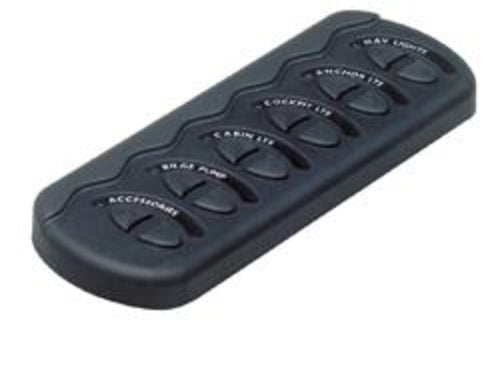 BEP Switch Panel DC Contour Generation II Spray Proof 6xOn/Off No Fuse White