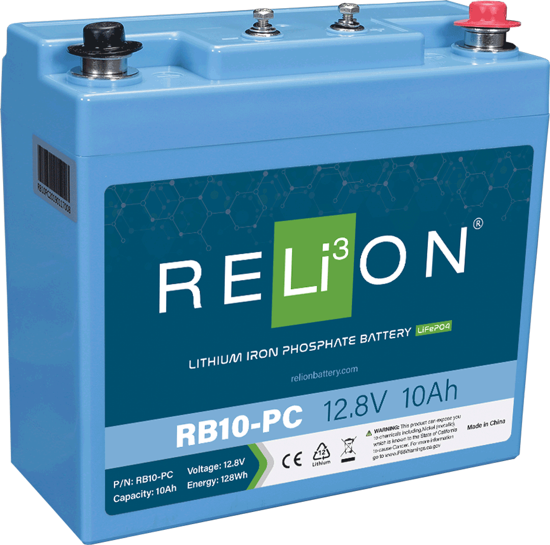 RELiON 12.8V 10Ah PVC LiFePO4 Battery
