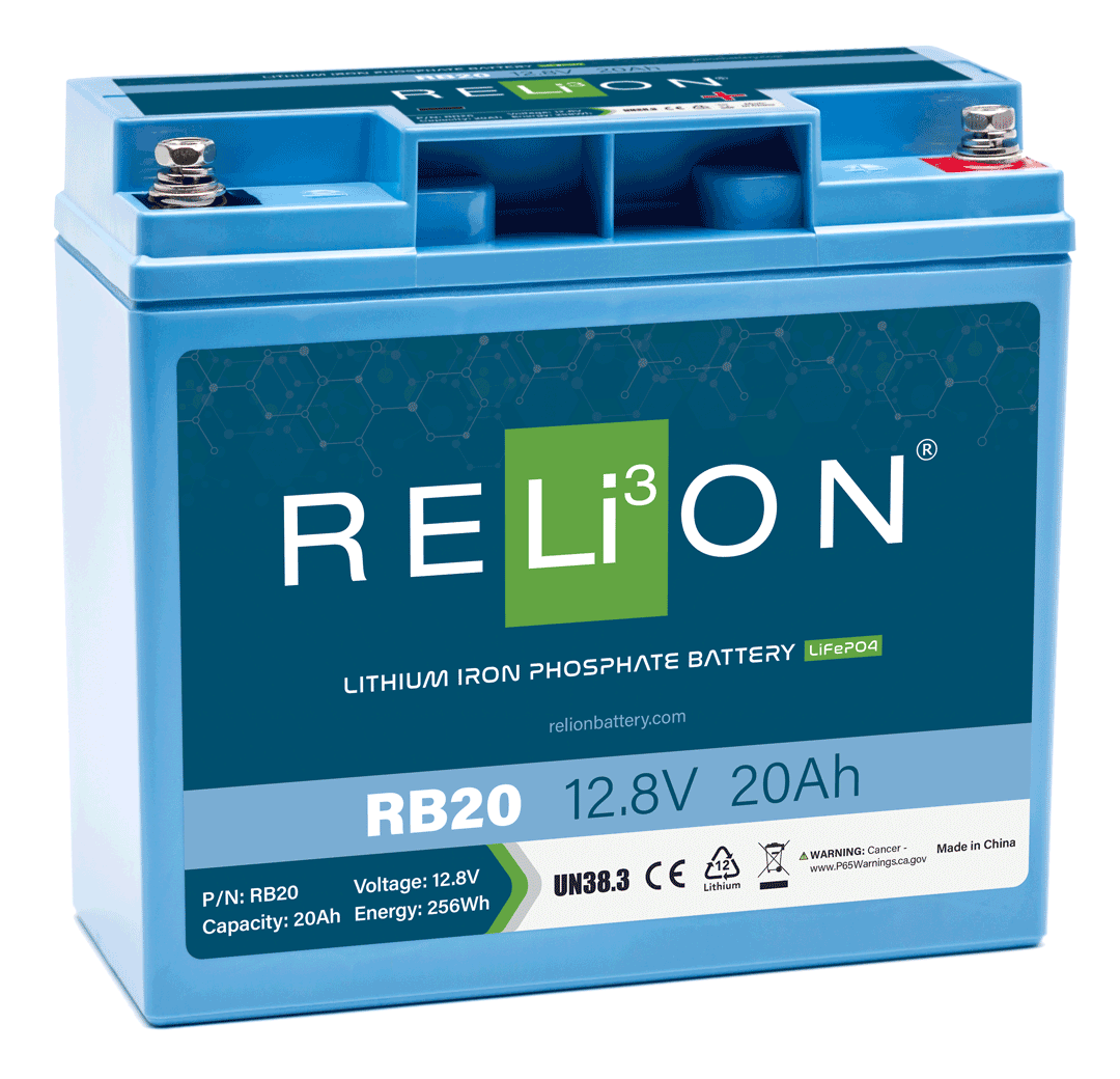 RELiON 12.8V 20Ah 3SC LiFePO4 Battery