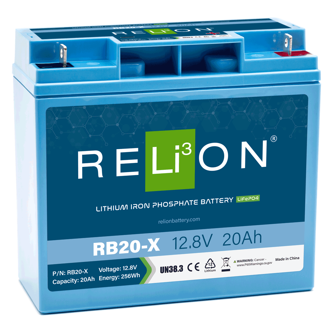 RELiON 12.8V 20Ah-X 3SC LiFePO4 Battery