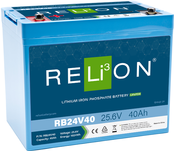 RELiON 25.6V 40Ah LiFePO4 Battery