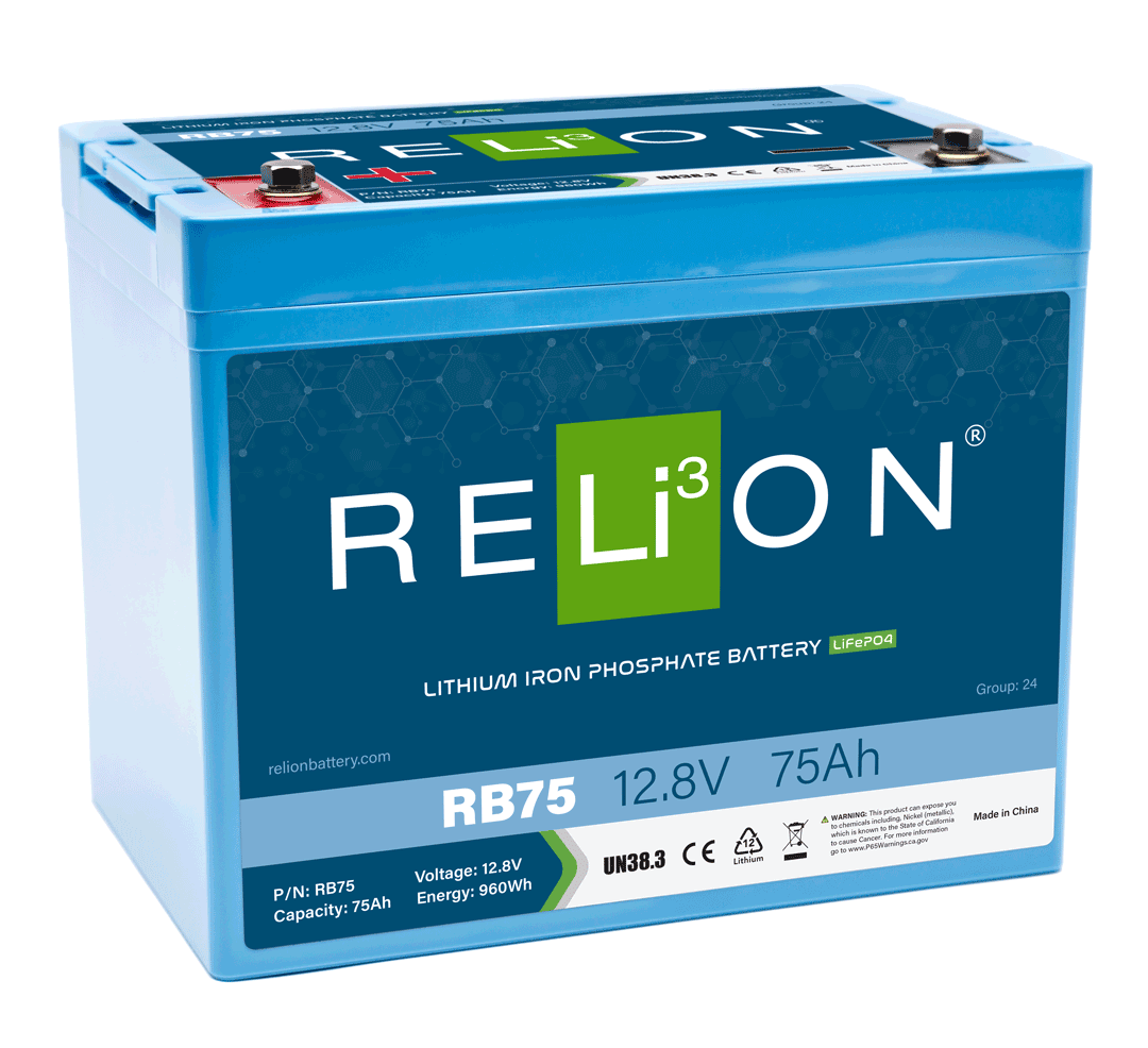 RELiON 12.8V 75Ah 4SC LiFePO4 Battery