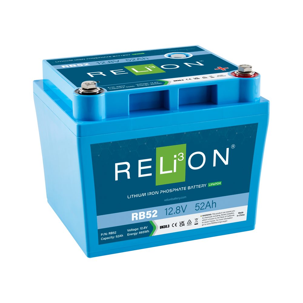 RELiON 12.8V 52Ah 4SC LiFePO4 Battery