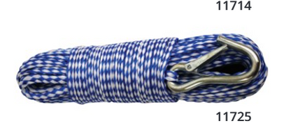 Attwood 1/4x100 Hollow Braided Pp Blue/White (Hang Tag)