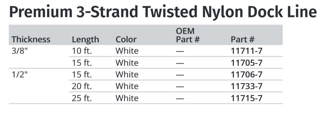Attwood 1/2x25' Dock Line Nylon T