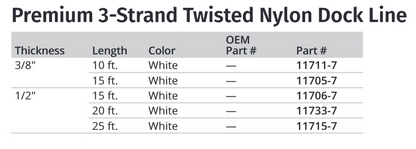 Attwood 1/2x25' Dock Line Nylon T