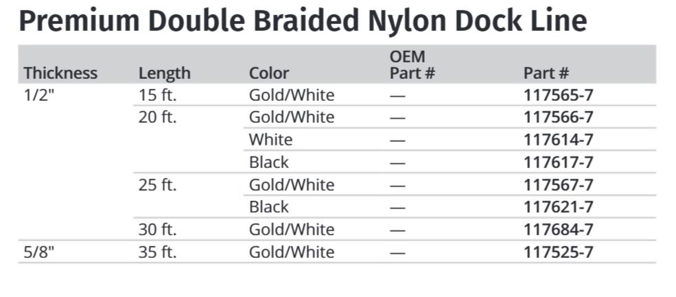 Attwood 1/2x25 Dockline Gold Dble