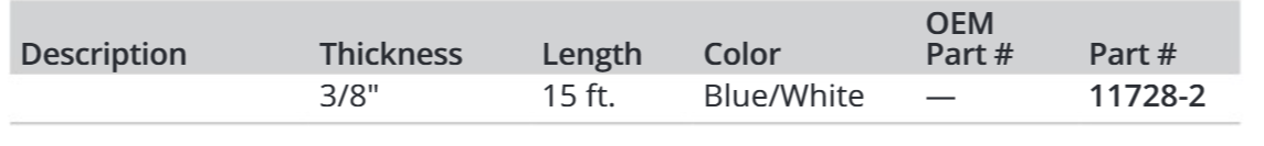 Attwood 3/8x15 Hollow Braided Pp