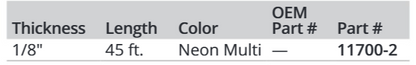 Attwood Neon Cord Pp 1/8x45 Ft