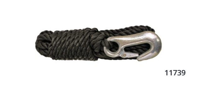 Attwood 3/8"x20' Twisted Pp Black