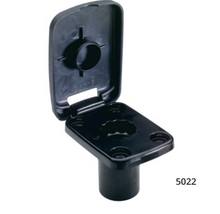 Attwood Flush Mount W/cover Blk