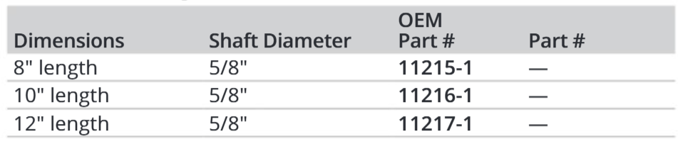 Attwood 10" H.d. Keel Roller-5/8"