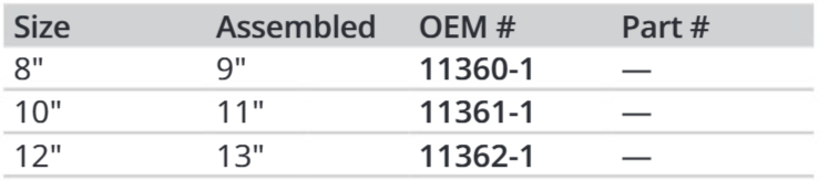 Attwood Swivel-bolster, 12 In