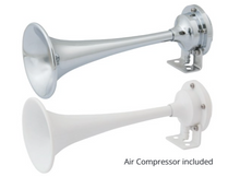 Marinco Mini Single Trumpet Air Horn OEM Chrome 12V