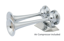 Marinco Mini Dual Trumpet Air Dist Chrome