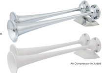 Marinco Chrome Dual Air Horn 24V Aftermarket