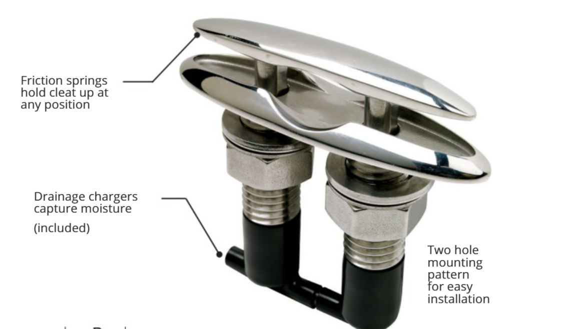 Attwood 8" Neat Cleat Assembly