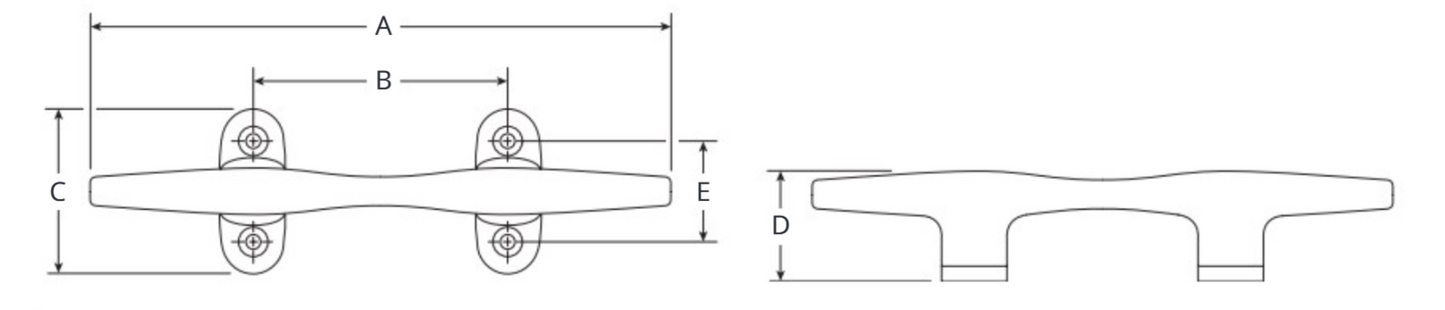 Attwood Cleat-holo Base 8