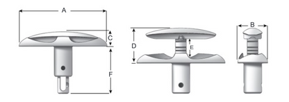 Attwood Assy-cleat,fender,3.5