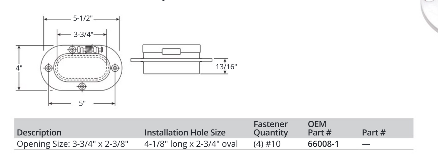 Attwood Pipe-deck Rope/hinge