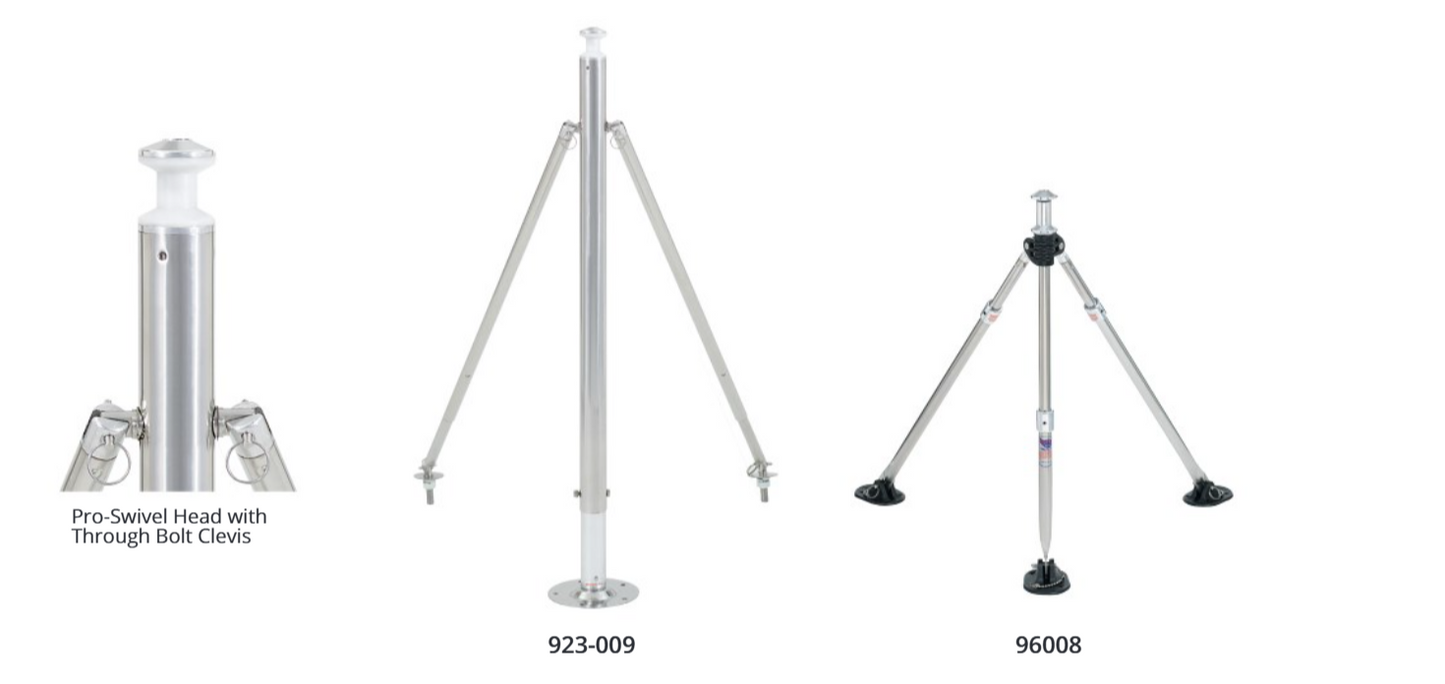 Attwood 44"s.s.ski Pylon W/swivl