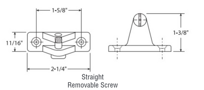 Attwood Hinge/.25 Bolt-dm