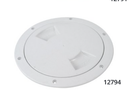 Attwood 6" Inspection Dk Plate-wh