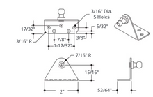 Attwood 90d Brkt W/ball S.s Rev