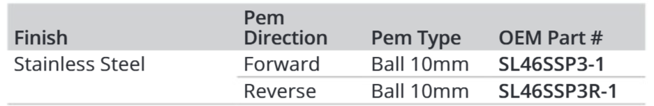 Attwood 90d Brkt W/ball S.s Rev