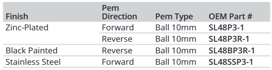 Attwood Curvd 90 W/rev 10mm Ball