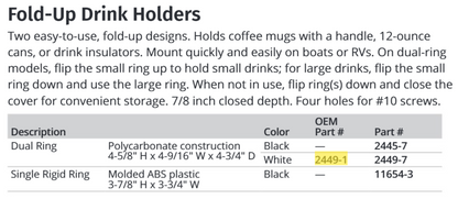 Attwood Drink Hldr-wht Dual Ring (Bulk)