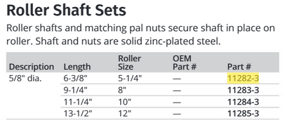 Attwood 5/8" X 6 3/8" Shaft W/nut