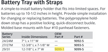 Attwood Tray,battery W/strap29/31 (Bulk)