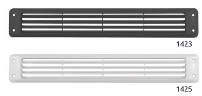 Attwood Vent-black Flush Louvered (Bulk)