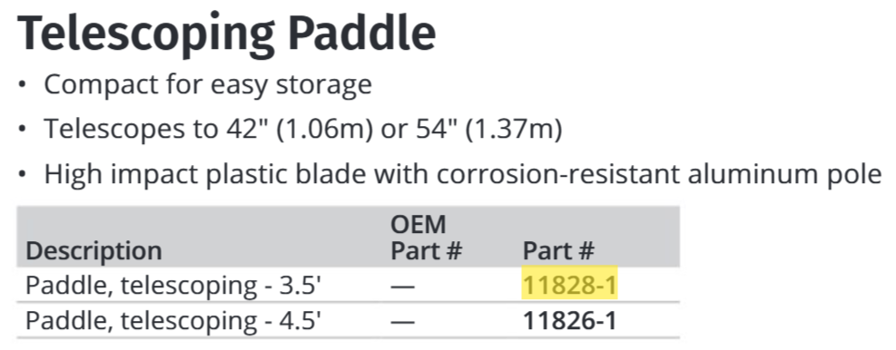 Attwood Paddle-telescoping