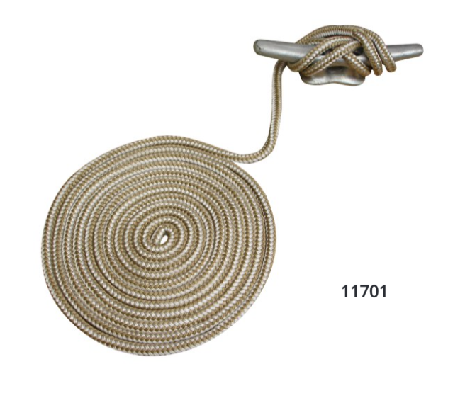 Attwood 3/8x25'dbl Braid Nylon Wh