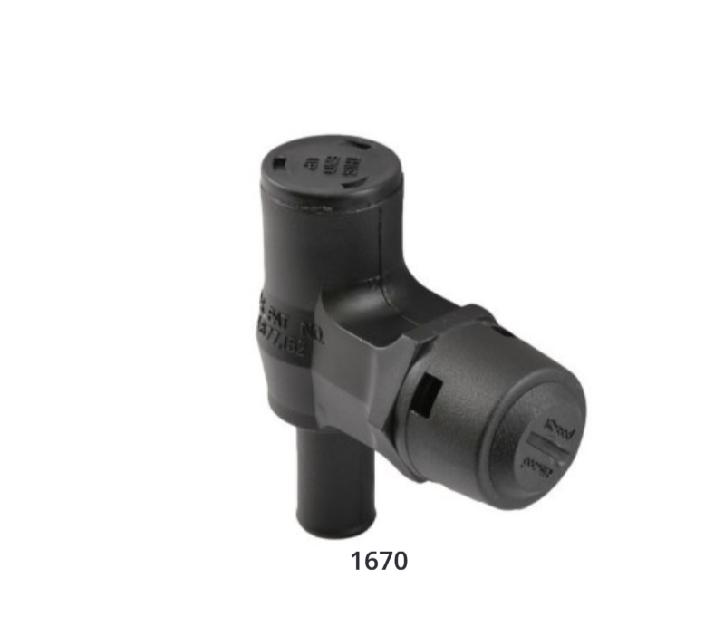 Attwood Vent-fuel(p-trap)black