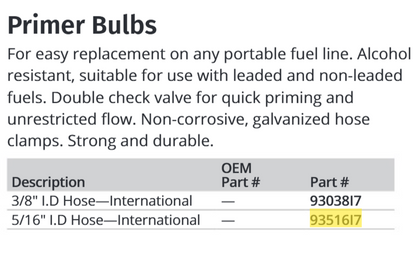 Attwood Primer Bulb-intl,5/16"