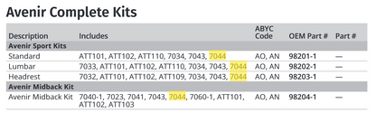 Attwood Avenir Flip-up Bolster