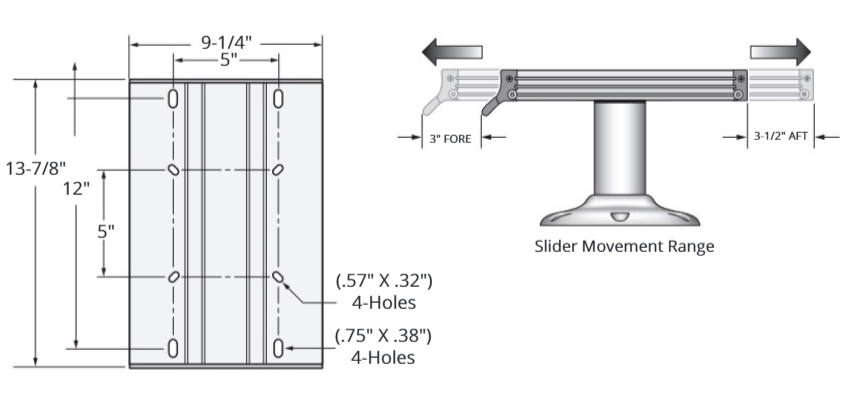 Attwood Slider Assy 0 Deg Rh Hdle