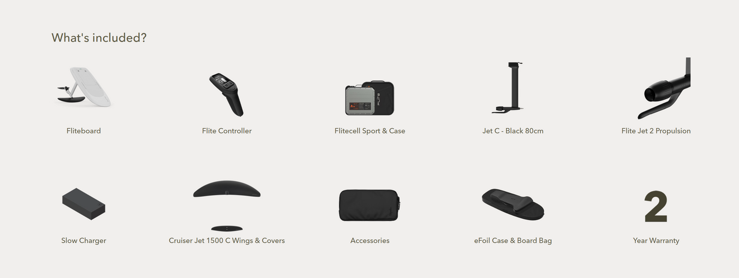 Fliteboard – Fibreglass White Edition