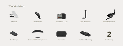 Fliteboard – Fibreglass White Edition