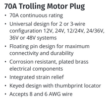 Marinco 70A Trolling Motor Plug
