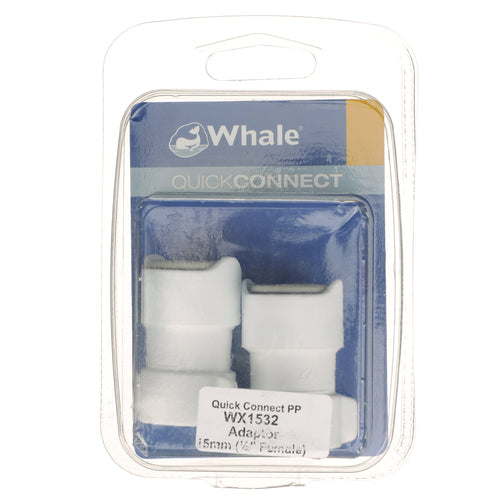 Whale Adaptor Female 1/2" - 15mm X2