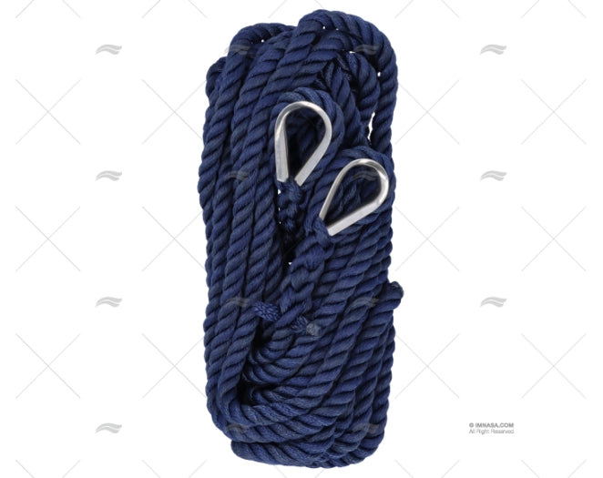BLUE SPLICED LINES/SS 2X7M 16mm