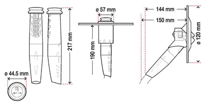 Whale Twist Deck Shower Retail Cold