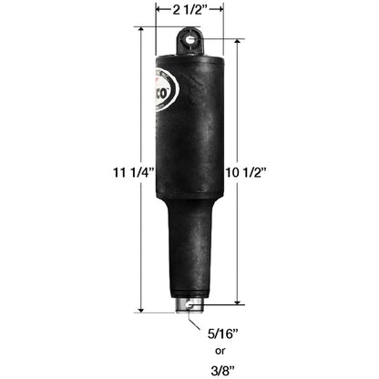 Lenco 2 1/4" Stroke XD Actuator With 6' Wire + Deutsch Connector & 3/8" Hardware 12V