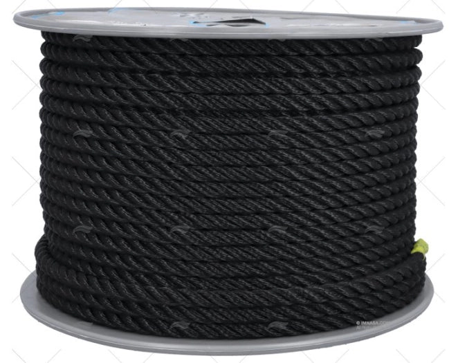 MOORING ROPE BLACK 10mm HIGH STRENGTH LIROS