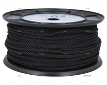 MOORING ROPE BLACK 6mm HIGH STRENGTH